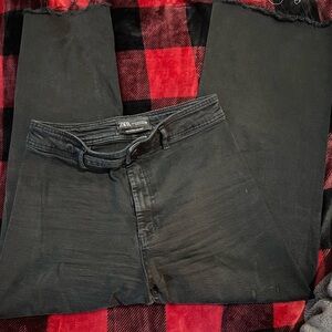 ZARA Black denim jeans marine straight.